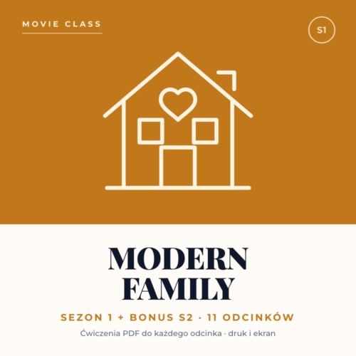 Movie Class: Modern Family — sezon 1 i bonus z sezonu 2, 11 odcinków, ćwiczenia PDF
